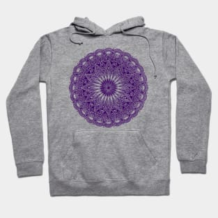 Mandala (dark purple) Hoodie